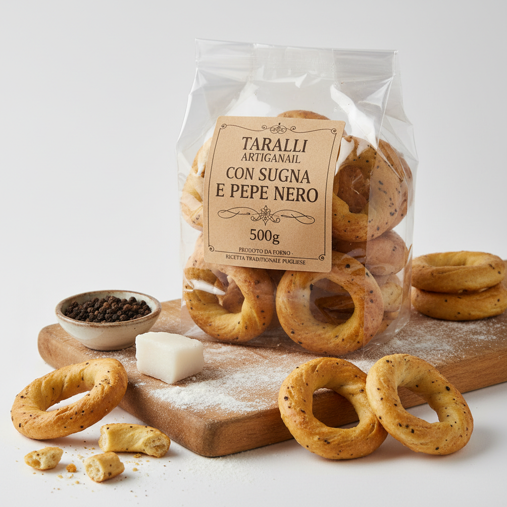 Tarallo sugna e pepe conf da 500gr